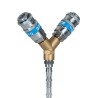 PCL Steel Pneumatic Quick Connect Coupling Male/Female Single Action, Yellow Zinc Passivated AC6103