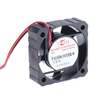 Micronel F41 Series Ultra Slim Circular Axial Fan 5V DC 565 mW Power 140 mA Max Current 5400 RPM Speed F41MM-005XK-9