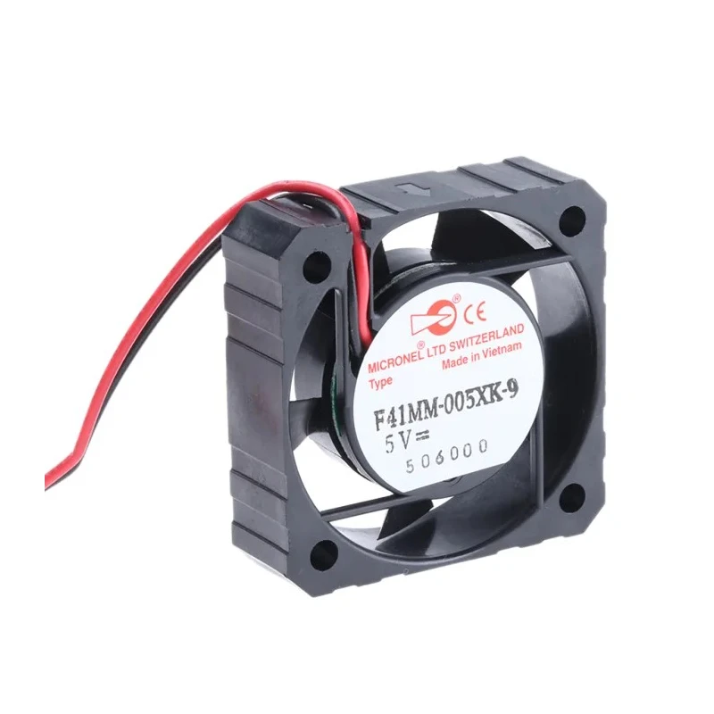 Micronel F41 Series Ultra Slim Circular Axial Fan 5V DC 565 mW Power 140 mA Max Current 5400 RPM Speed F41MM-005XK-9