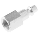 CEJN Steel Pneumatic Quick Connect Coupling, 1/4 in Female G, 310 Series Zinc Plated 103105202