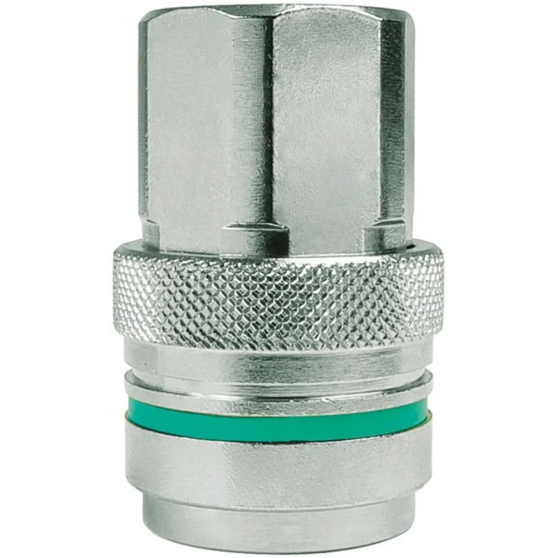 CEJN Brass Pipe Fitting 3/8 in G Threaded Coupler Female 3/8 in to Female 3/8 in 104671200