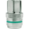 CEJN Brass Pipe Fitting 3/8 in G Threaded Coupler Female 3/8 in to Female 3/8 in 104671200
