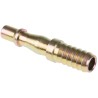 PCL Steel Pneumatic Quick Connect Coupling Male Thread 9.5mm Yellow Zinc Passivated ACA2488