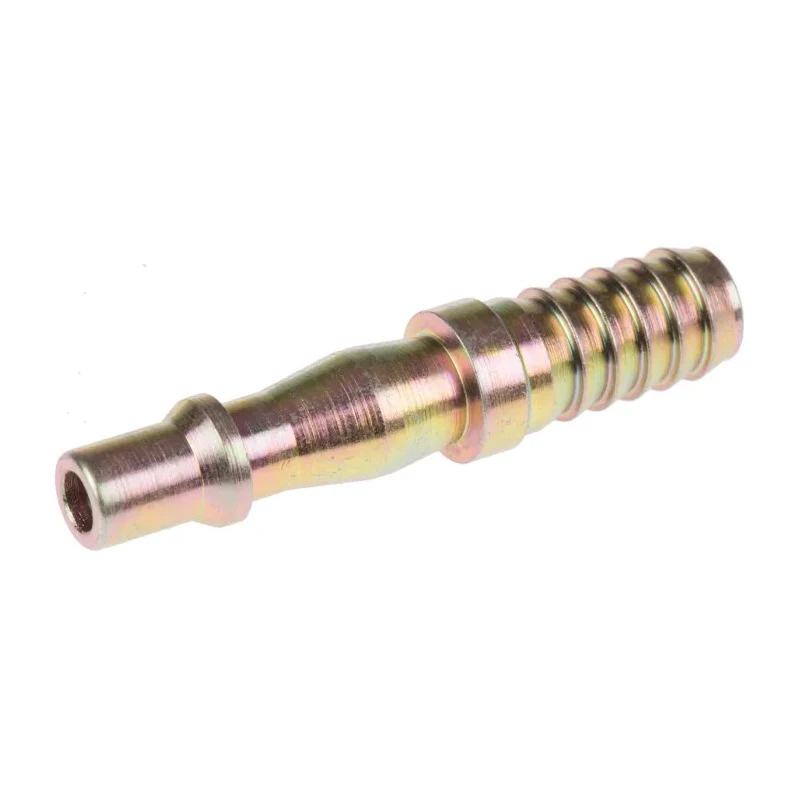 PCL Steel Pneumatic Quick Connect Coupling Male Thread 9.5mm Yellow Zinc Passivated ACA2488