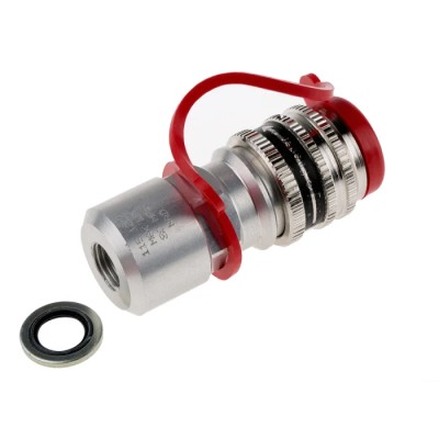 CEJN Steel Hydraulic Quick Connect Coupling Female G 1/4 in, 80 Mpa 101151200