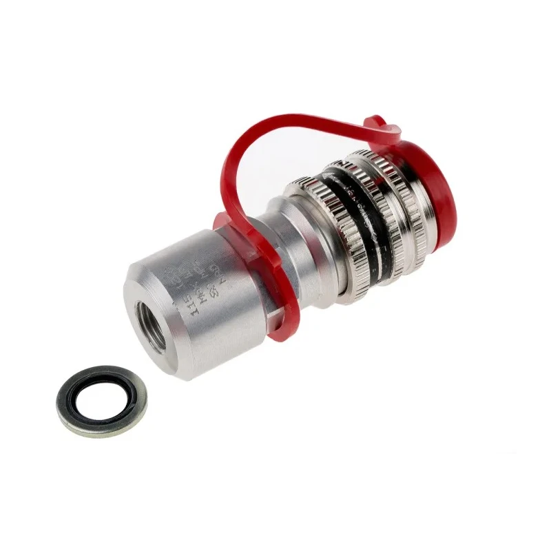 CEJN Steel Hydraulic Quick Connect Coupling Female G 1/4 in, 80 Mpa 101151200