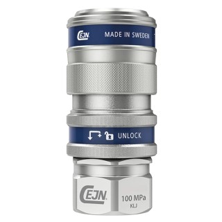 CEJN Steel Hydraulic Quick Connect Coupling Female G 3/8 inch, 100 Mpa 101151204