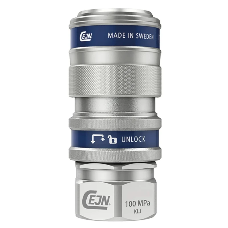 CEJN Steel Hydraulic Quick Connect Coupling Female G 3/8 inch, 100 Mpa 101151204