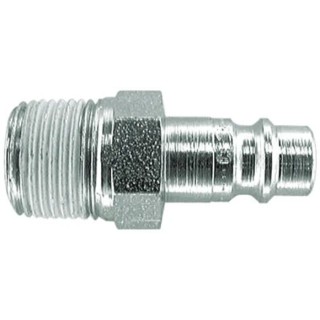 CEJN Steel Pneumatic Quick Connect Coupling 3/8 in Male R, Zinc Plated, 16 bar Pressure, Series 300 103005154