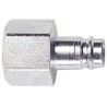 CEJN Steel Pneumatic Quick Connect Coupling, 3/4 in Female G Standard & Vented Safety 104105207