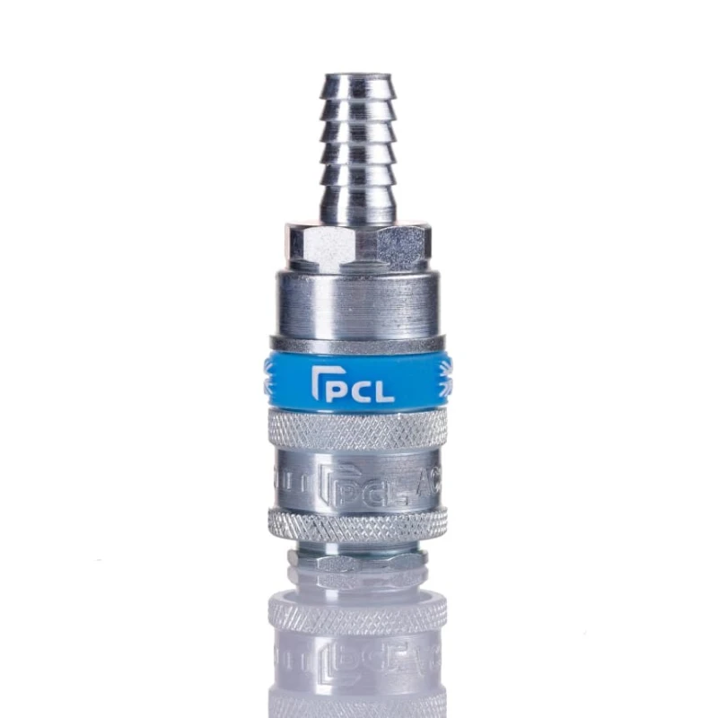 PCL Steel Pneumatic Quick Connect Coupling Male 10mm, Yellow Zinc Passivated Finish AC21T