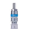 PCL Steel Pneumatic Quick Connect Coupling Male 10mm, Yellow Zinc Passivated Finish AC21T