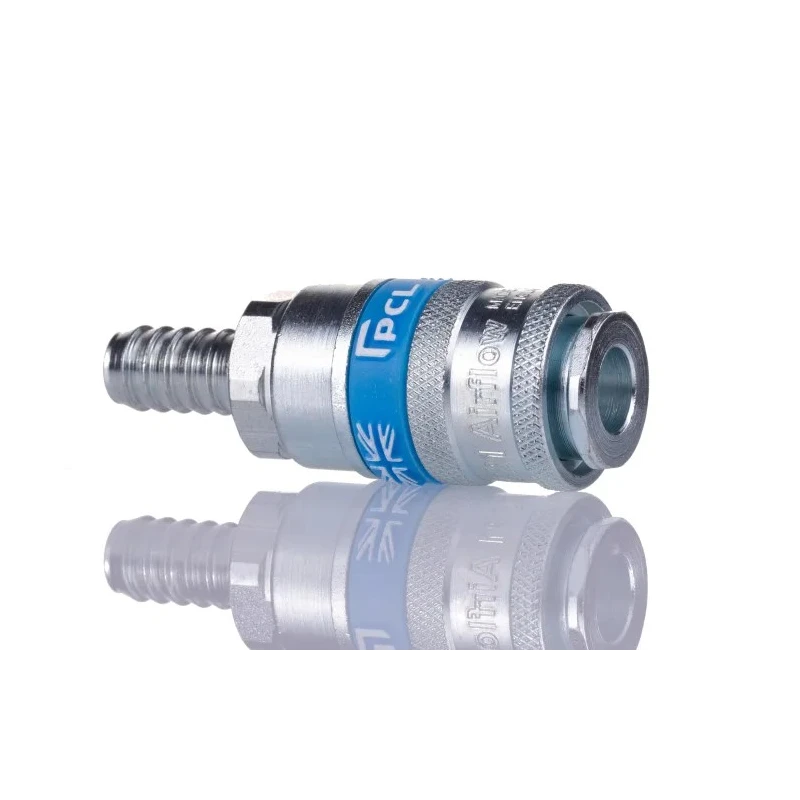 PCL Steel Pneumatic Quick Connect Coupling Male 10mm, Yellow Zinc Passivated Finish AC21T