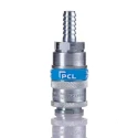 PCL Steel Pneumatic Quick Connect Coupling Male Thread with 8mm Hose Barb Connection AC21S