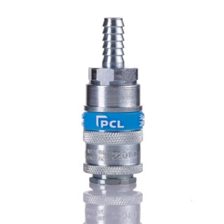 PCL Steel Pneumatic Quick Connect Coupling Male Thread with 8mm Hose Barb Connection AC21S