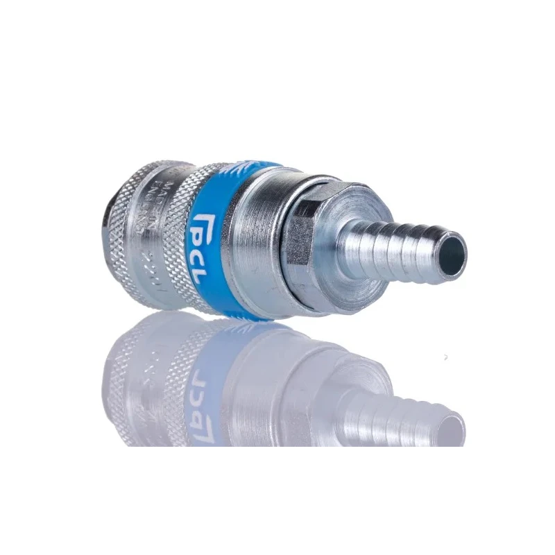 PCL Steel Pneumatic Quick Connect Coupling Male Thread with 8mm Hose Barb Connection AC21S