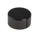 RS PRO 28 mm Knob Diameter Black Aluminium Potentiometer Knob for 6.4 mm Circular Shaft 498-823
