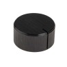 RS PRO 28 mm Knob Diameter Black Aluminium Potentiometer Knob for 6.4 mm Circular Shaft 498-823