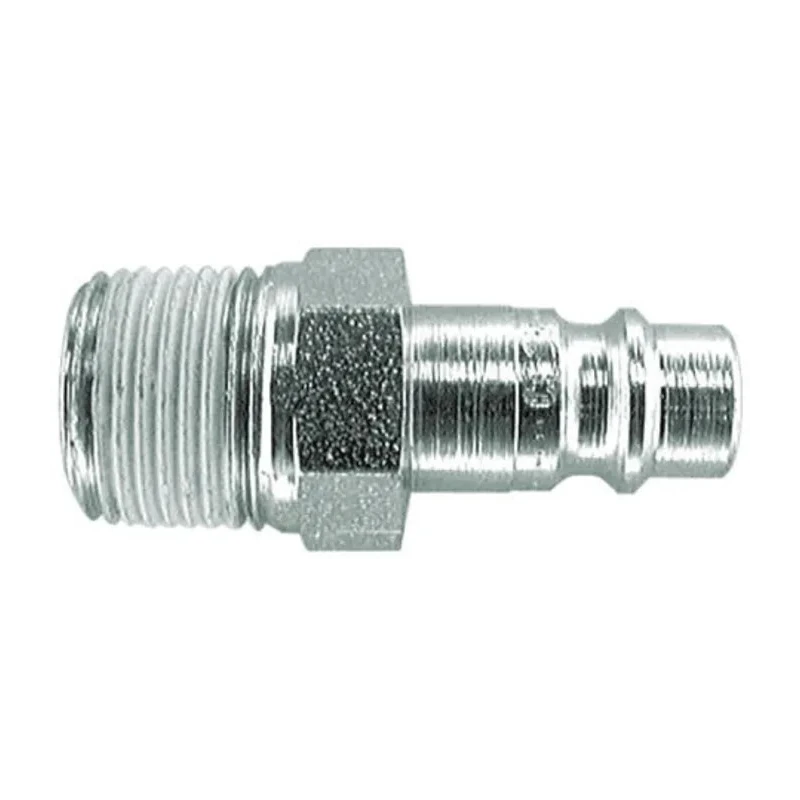 CEJN Steel Pneumatic Quick Connect Coupling 1/2 in Male R Zinc Plated 300 Series 16 bar 100°C 103005155