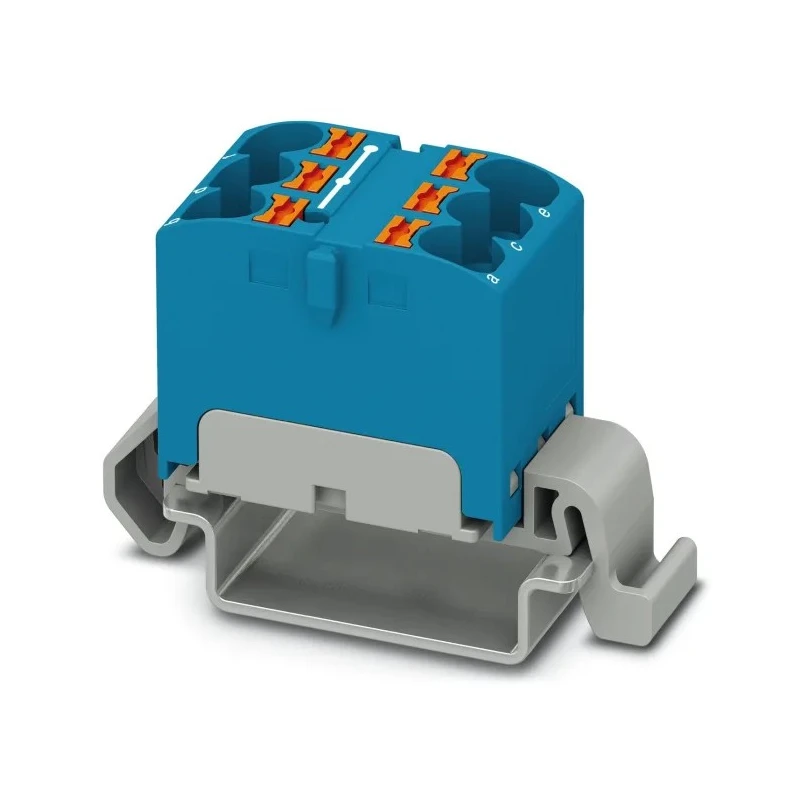 Phoenix Contact Distribution Block 6 Way 800V 32A Blue Polyamide Housing 3273660