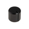 RS PRO 16 mm Knob Diameter Black Aluminium Potentiometer Knob for 6.4 mm Circular Shaft 498-845