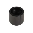 RS PRO 16 mm Knob Diameter Black Aluminium Potentiometer Knob for 6.4 mm Circular Shaft 498-845