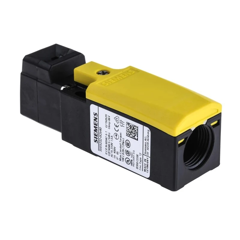 Siemens 3SE5 Series Safety Interlock Switch Keyed Lock Plastic Housing IP65 2 NC/1 NO 3SE5232-0QV40