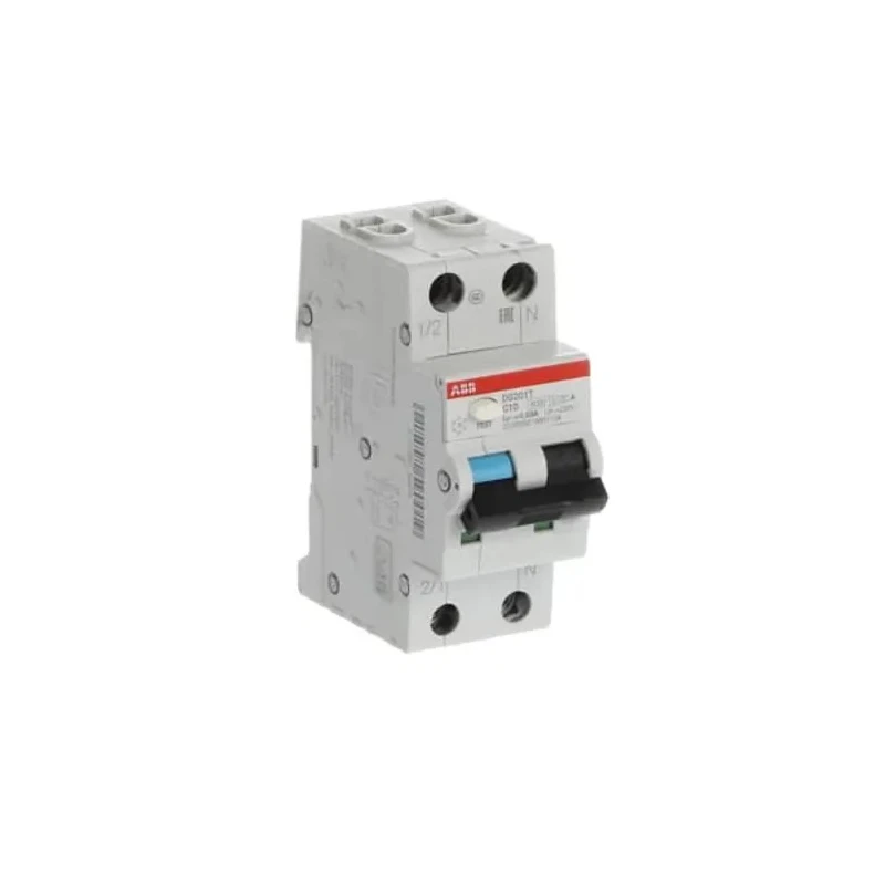 ABB Residual Current Circuit Breaker with Overload Protection 16A 2-Pole 100 mA Trip 2CSR255080R2165 DS201 B16 AC100