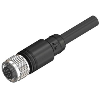 RS PRO 4 Way M12 to Unterminated Cable, 10 m, Polyurethane Jacket, 250V, IP67 Rated 201-7096