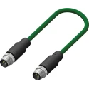 RS PRO Male 4 Way Straight to Male 4 Way M12 Sensor Actuator Cable, 250V, 2m Length 201-7159