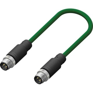 RS PRO Male 4 Way Straight to Male 4 Way M12 Sensor Actuator Cable, 250V, 2m Length 201-7159