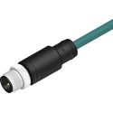 RS PRO 4 Way M12 Male Circular Connector 5 m Cable Length Polyurethane Jacket IP67 Rated 250V 201-7111