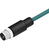RS PRO 4 Way M12 Male Circular Connector 5 m Cable Length Polyurethane Jacket IP67 Rated 250V 201-7111