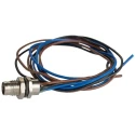 RS PRO Circular Connector, 3 Contacts, Rear Mount, M8 Size, Plug Male, IP67, Brass Housing, Gold Plating 201-7205