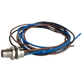 RS PRO Circular Connector, 3 Contacts, Rear Mount, M8 Size, Plug Male, IP67, Brass Housing, Gold Plating 201-7205