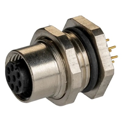 RS PRO Circular Connector Socket, Female, 8 Contacts, Rear Mount, M12 Size, IP67 Rated IP67