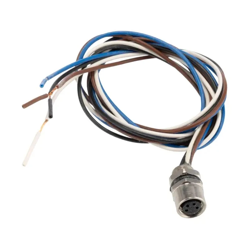 RS PRO Circular Connector, 4 Contacts, Front Mount, M8 Socket Female, IP67, 3A, 30V Threaded, Brass Housing IP67
