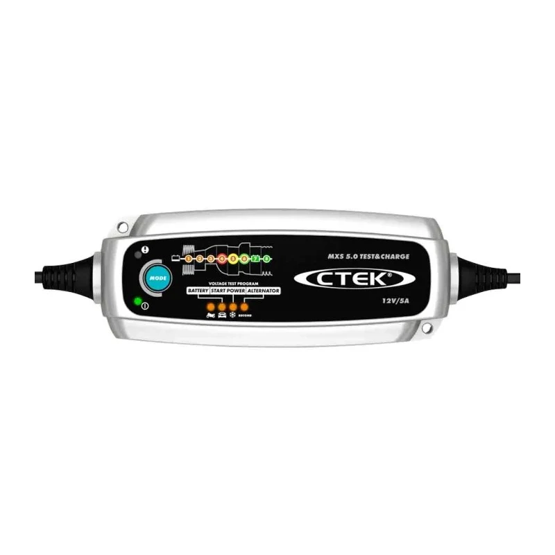 CTEK Advanced Micro-Processor Controlled Automotive Battery Charger 14.4V, 14.7V, 15.8V Lead MXS 5.0 TEST AND CHARGE UK