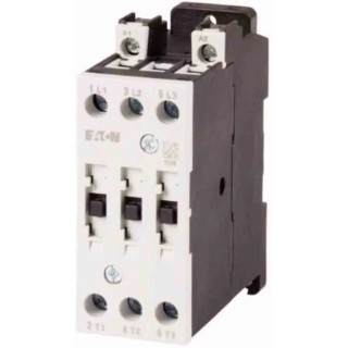 Eaton Motor Control Contactor DILMT7, 24V DC Coil, 3-Pole, 17A, 7.5 kW, 660V, Screw Terminals DILMT7