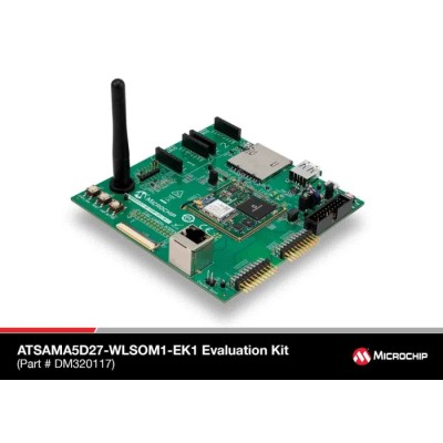 Microchip ATSAMA5D27-WLSOM1 Bluetooth Communication & Wireless Development Tool Evaluation Kit 500MHz ATSAMA5D27-WLSOM1