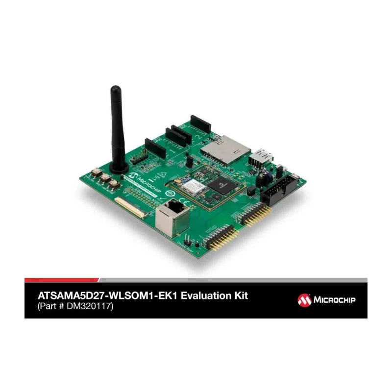 Microchip ATSAMA5D27-WLSOM1 Bluetooth Communication & Wireless Development Tool Evaluation Kit 500MHz ATSAMA5D27-WLSOM1
