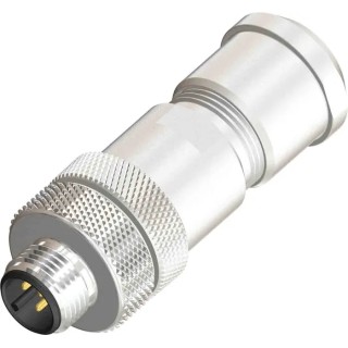 RS PRO Circular Connector, 4 Contacts, Screw Mount, M12 Size, Plug Male, IP67 Rated 201-7153