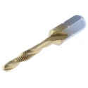 EXACT Threading Tap, M4 Thread, Metric Standard, Spiral Flute, HSS, DIN 3126, 39mm Length 4405922