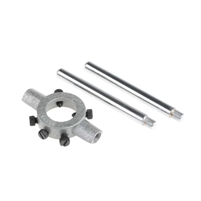 EVENTUS 8-Piece Round HSS Cutting Die Set M3 - M12, Slotted Closed Dies for Metric ISO Thread DIN 13 Tolerance 6G 4470418