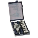EVENTUS 8-Piece Round HSS Cutting Die Set M3 - M12, Slotted Closed Dies for Metric ISO Thread DIN 13 Tolerance 6G 4470418