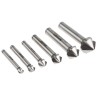 EXACT High Speed Steel-E Countersink Drill Bit Set, 3 Flutes, 90°, 6 Pieces 4405727