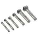 EXACT High Speed Steel-E Countersink Drill Bit Set, 3 Flutes, 90°, 6 Pieces 4405727