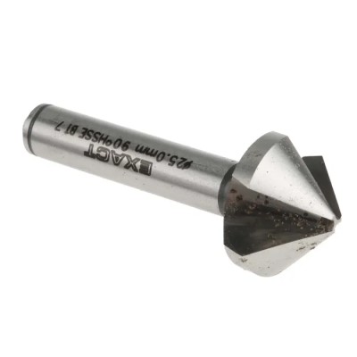 EXACT High Speed Steel-E Drill Bit 25 mm Head Diameter 3 Flute(s) 90° Countersink Angle 67 mm Overall Length 10 mm 4405722