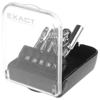 EXACT 11-Piece High Speed Steel Twist Drill Bit Set for Metal, 2.5 mm to 10.2 mm Sizes 4450907
