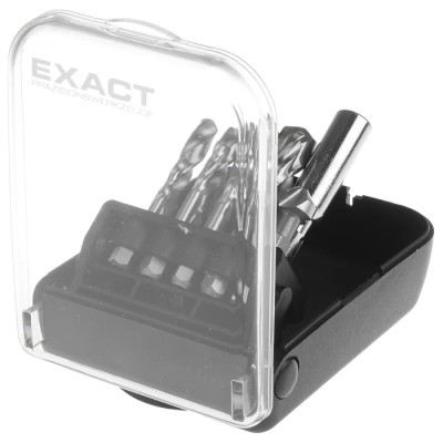 EXACT 11-Piece High Speed Steel Twist Drill Bit Set for Metal, 2.5 mm to 10.2 mm Sizes 4450907